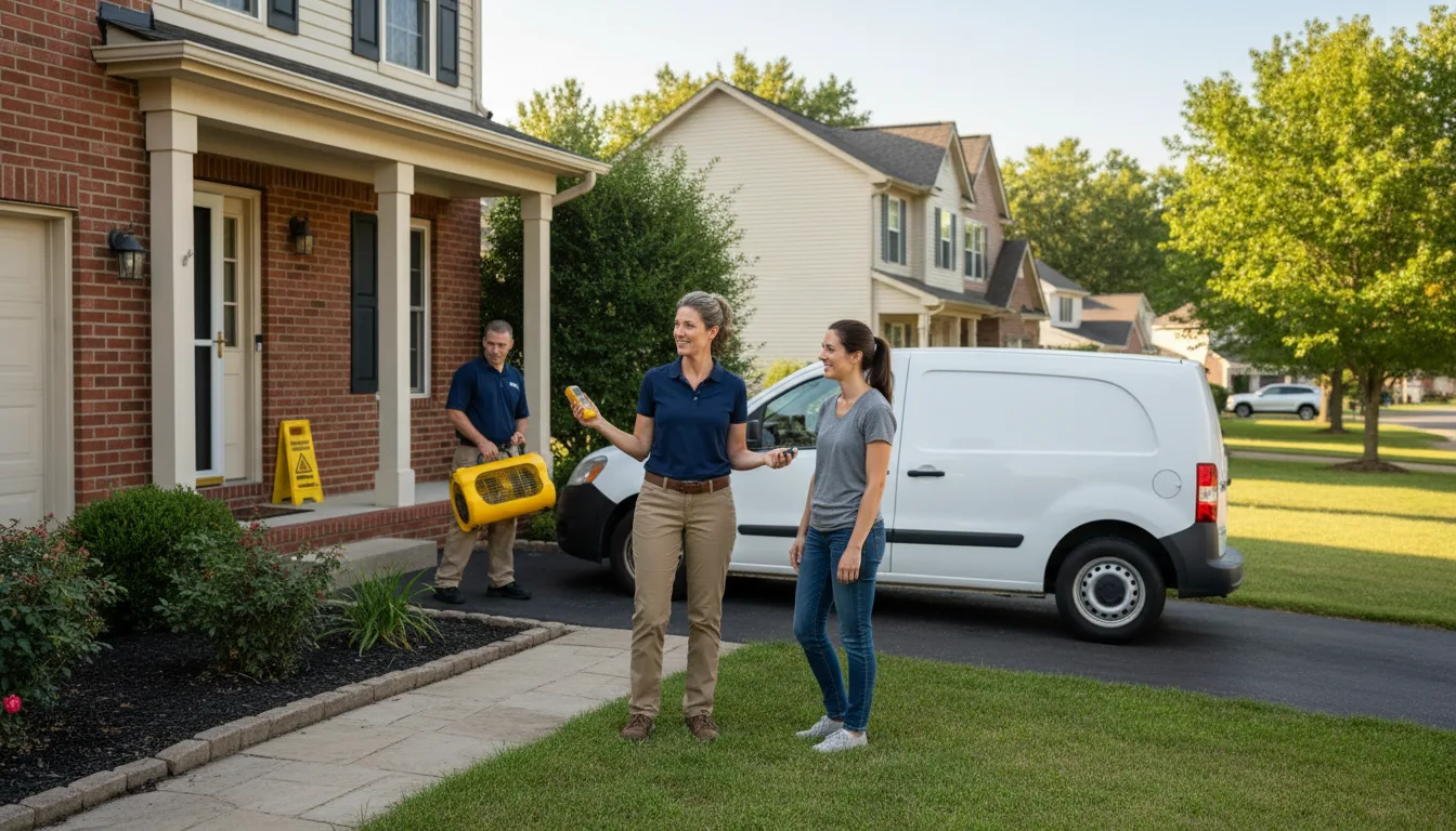 Water restoration image for Dehumidification And Cleanup Services in Oradell, NJ